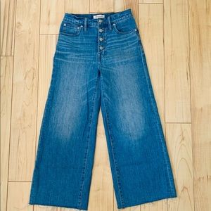 Madewell Wide-Leg Crop Jeans Size 24
